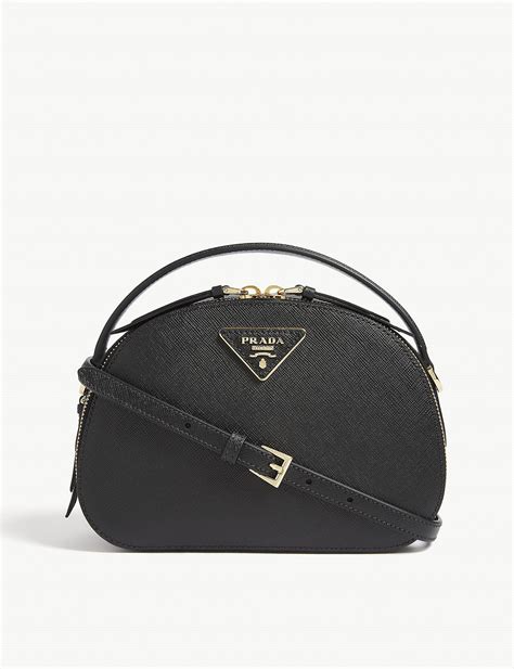 prada crossbody bag saffiano tessuto black|Prada saffiano leather odette bag.